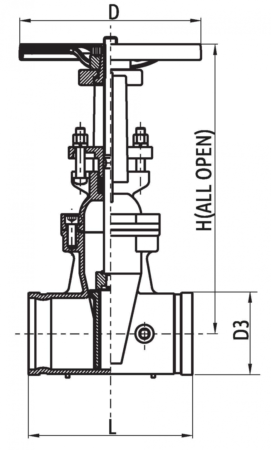 OS&Y Gate Valve Grooved Ends Fivalco Group Leading Valves Manufacturer