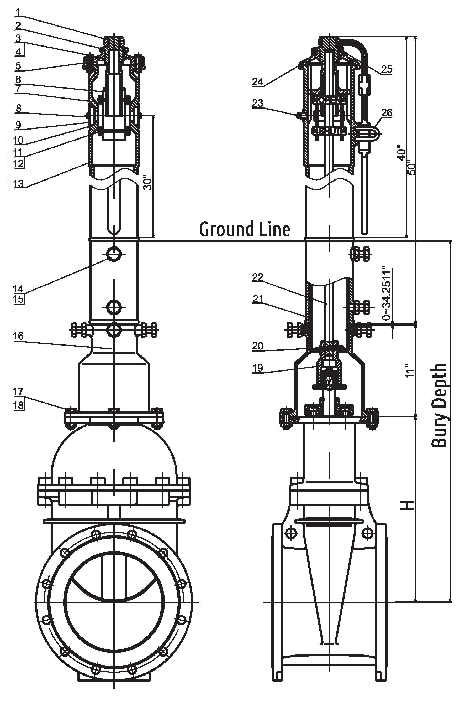 Ipo888 Vertical Type Indicator Post Fivalco Group Leading Valves