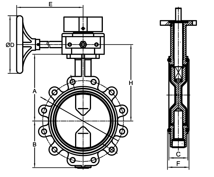 FPBG-300L BUTTERFLY VALVE LUGGED TYPE - Image 2