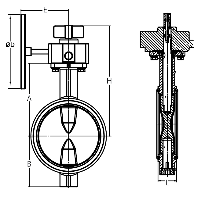 FPBG-300W BUTTERFLY VALVE WAFER TYPE - Image 2