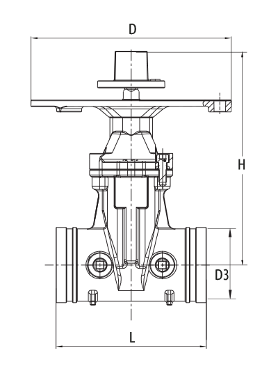 3288-365-GG NRS GATE VALVE GROOVED ENDS - Image 2
