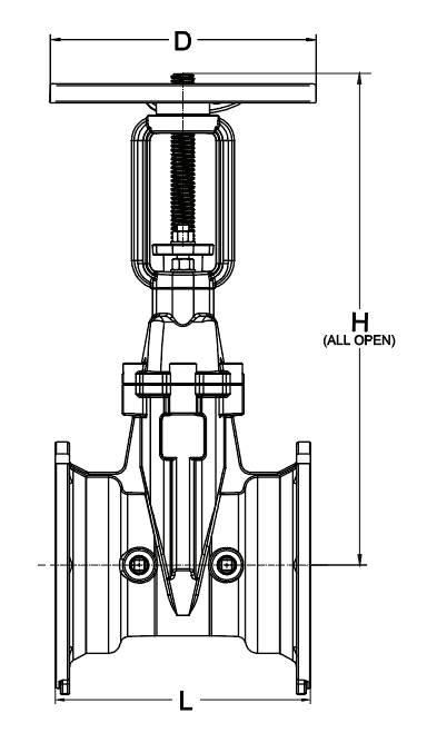 3299-365-MJ OS&Y GATE VALVE MECHANICAL JOINT ENDS - Image 2
