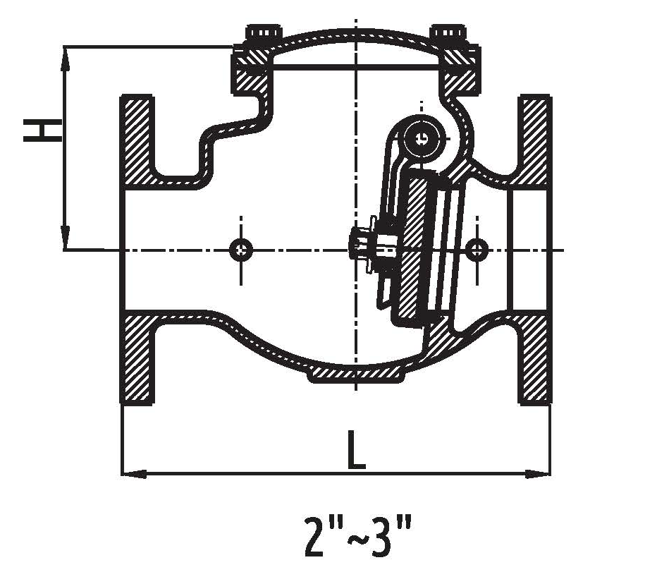 5201-LI-300-FLA SWING CHECK VALVE FLANGED ENDS - Image 2