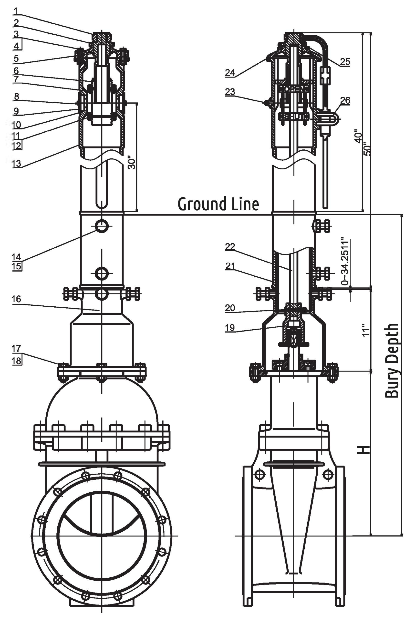 IPO888 VERTICAL TYPE INDICATOR POST - Image 2