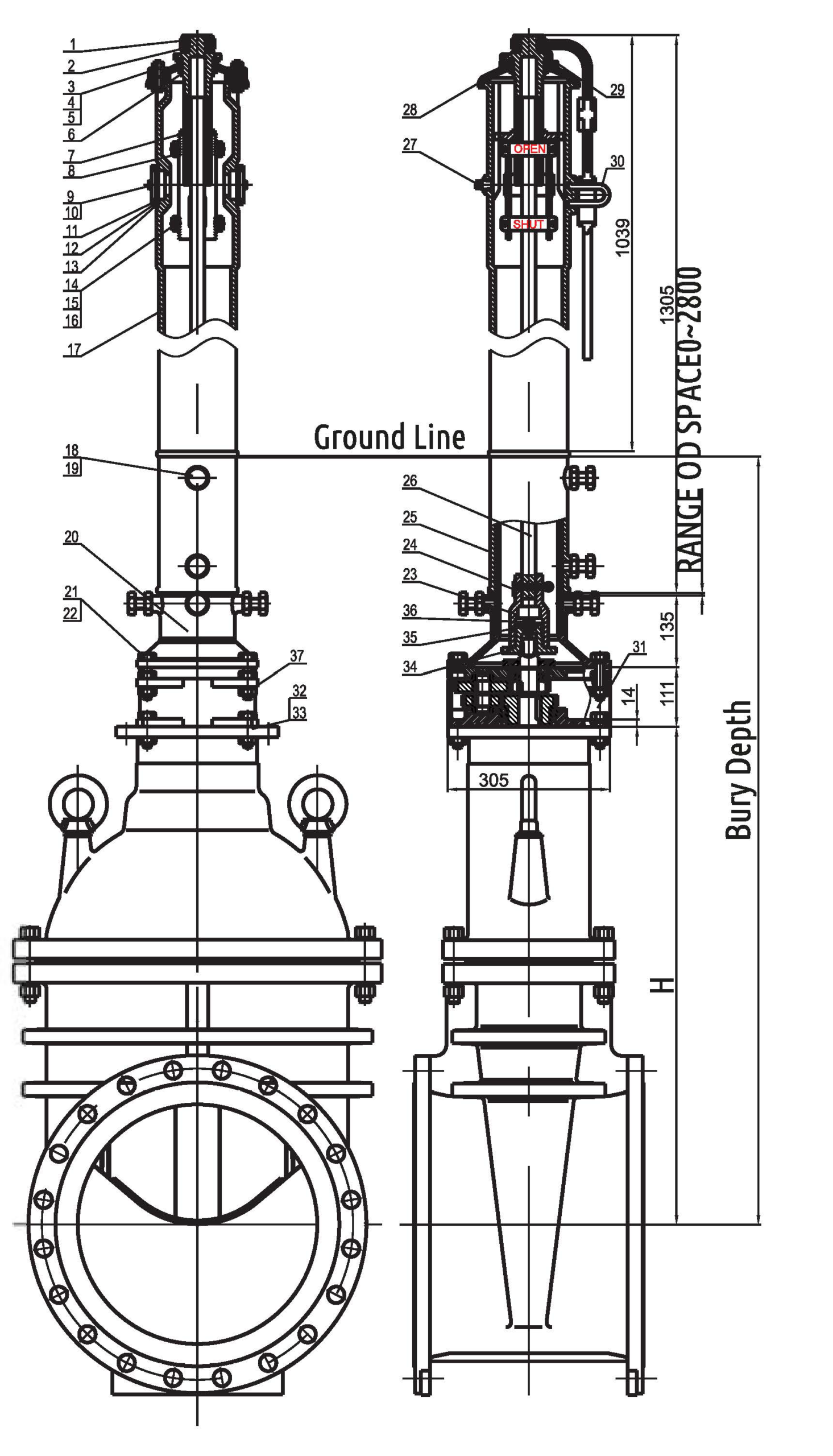 IPOL888 VERTICAL TYPE LARGE INDICATOR POST - Image 2