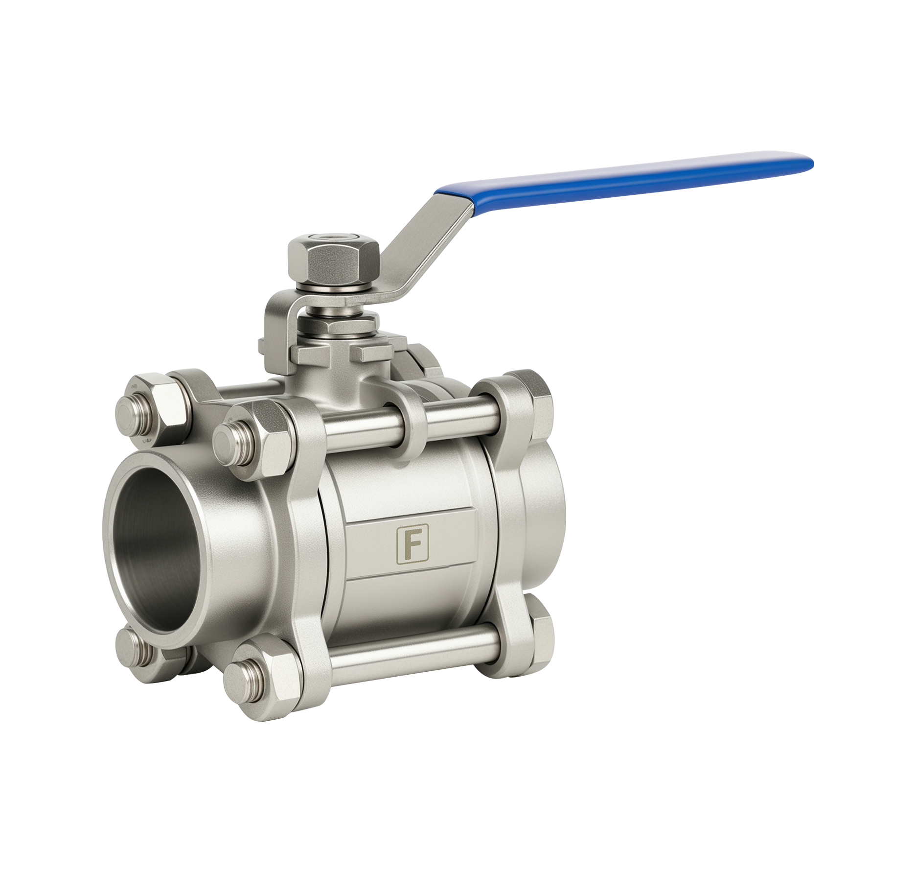 F46T16 SS 3-PC BODY SOCKET WELD BALL VALVE